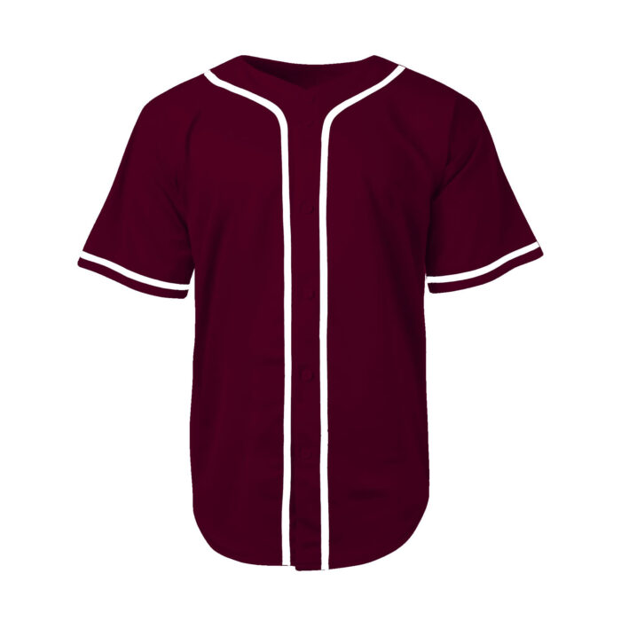 baseball shirt jersey maroon