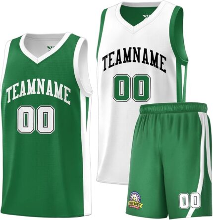 bb reversible uniform white green