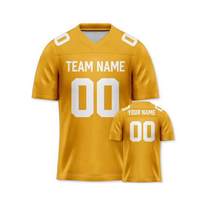 football jersey custom golden color