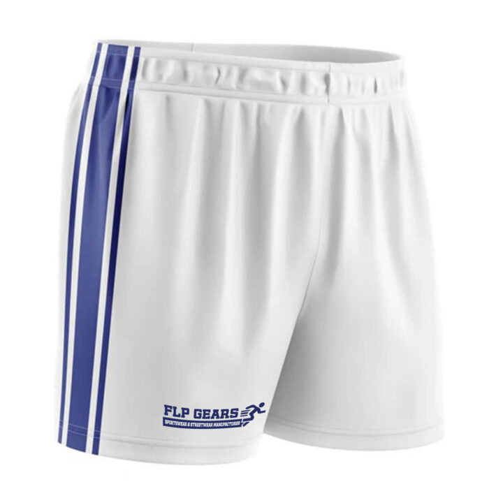 custom gaa shorts blue strips